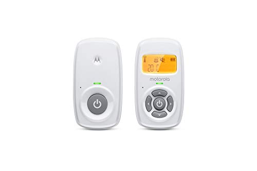 motorola baby mbp24 babyphone audio digitales babyfon mit dect technologie zur audio ueberwachung raumtemperaturanzeige mikrofon mit hoher empfindlichkeit und zweiwege sprechfunktion weiss 0