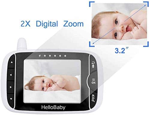video babyphone mit kamera und audio halten babys kinderzimmer mit nachtsichtruecksprache funktionraumtemperaturschlaflieder960ft2926 meter reichweite und lange lebensdauer der batterie 0 1