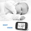 video babyphone mit kamera und audio halten babys kinderzimmer mit nachtsichtruecksprache funktionraumtemperaturschlaflieder960ft2926 meter reichweite und lange lebensdauer der batterie 0 2
