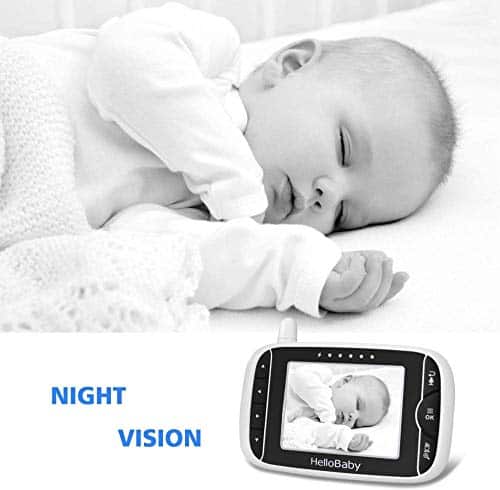 video babyphone mit kamera und audio halten babys kinderzimmer mit nachtsichtruecksprache funktionraumtemperaturschlaflieder960ft2926 meter reichweite und lange lebensdauer der batterie 0 2